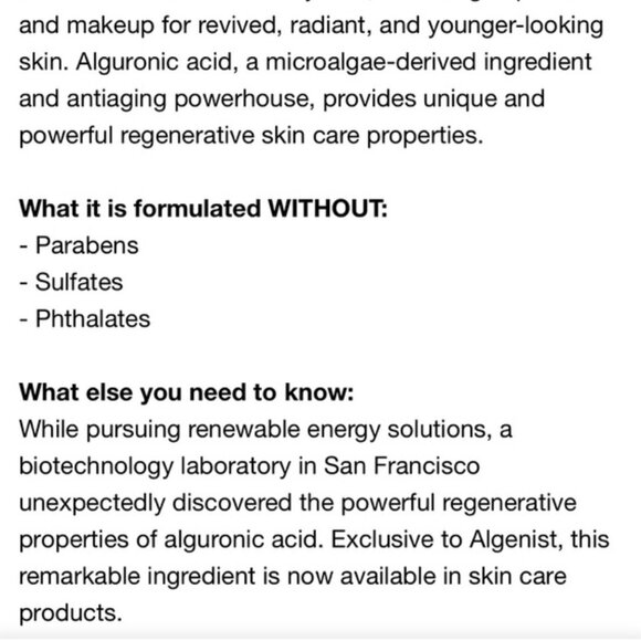 🆓 NWOB ✨Algenist gentle rejuvenating cleanser 45 mL / 1.5 oz - Picture 3 of 3